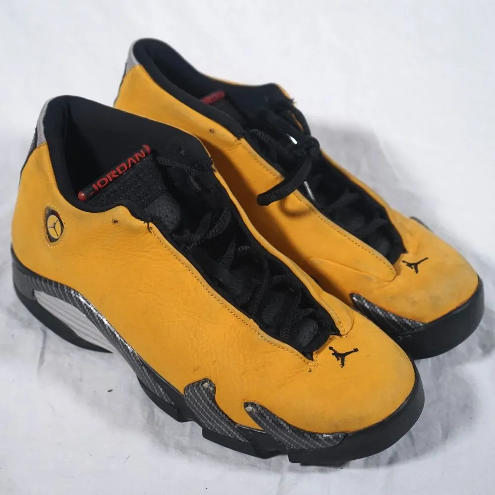 Nike Air Jordan 14 Retro Reverse Ferrari Yellow Black 2019 6.5Y BV1218-706